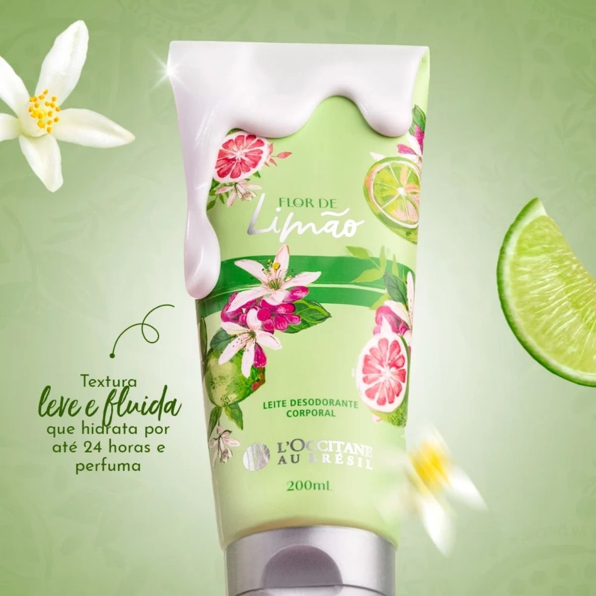 Leite Desodorante Corporal Flor de Limão 200ml | L'Occitane