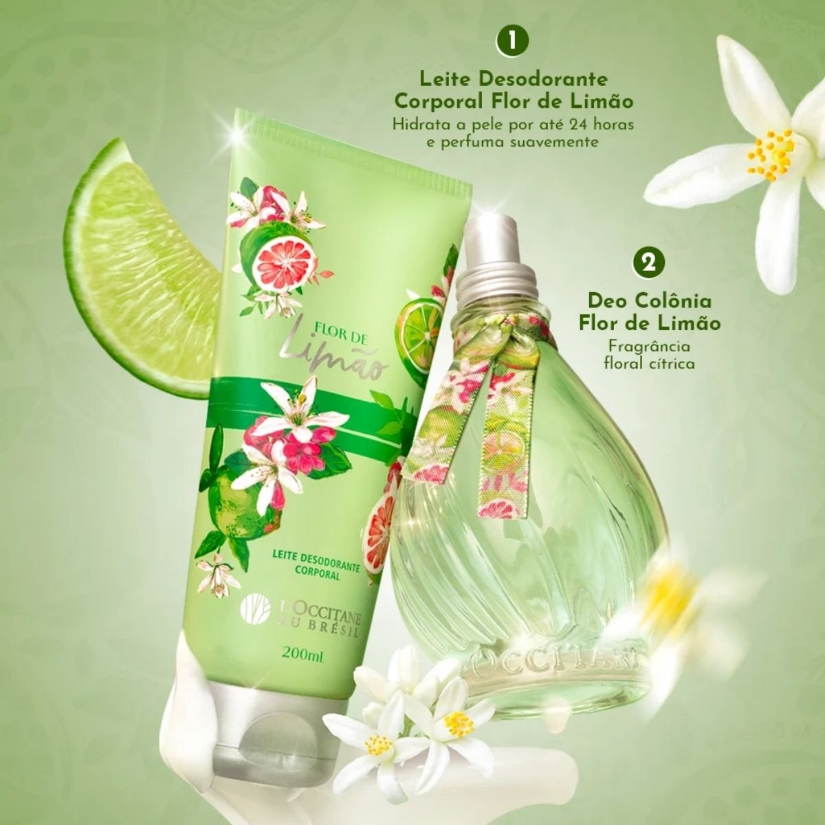 Leite Desodorante Corporal Flor de Limão 200ml | L'Occitane