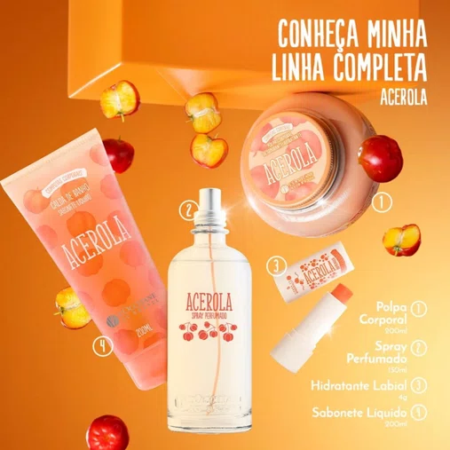 Calda de Banho Sabonete Acerola 200ml | L'Occitane au Brésil