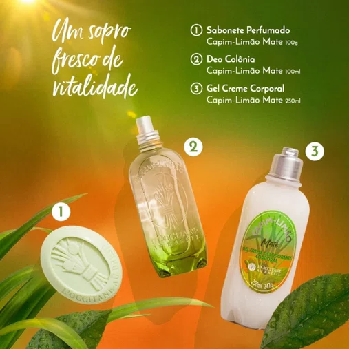 Colônia Capim-Limão Mate 100ml | L'Occitane au Brésil