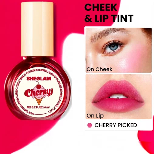 For The Flush Labial & Facial Cereja 6ml | Sheglam