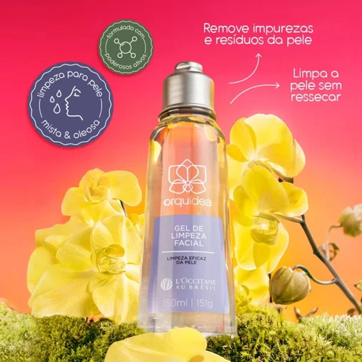 Gel de Limpeza Facial Orquídea 150ml | L'Occitane au Brésil