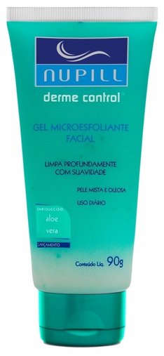 Gel Microesfoliante Facial Derme Control Pele Mista e Oleosa - Nupill
