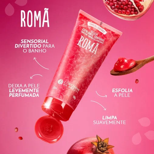 Geleia Esfoliante Corporal Romã 200ml | L'Occitane au Brésil