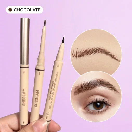 Lápis de Sobrancelhas 2 em 1 On Demand Chocolate | Sheglam