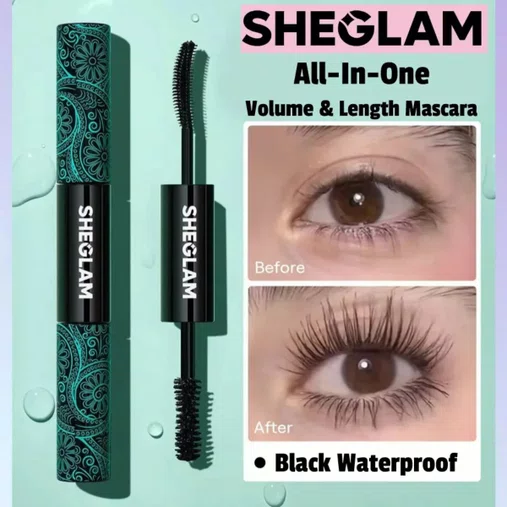 Máscara Cílios All In One à Prova d'Água Preto 4g | Sheglam