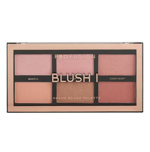 Paleta de Blush Profusion Cosmetics 6 Cores Blush 01