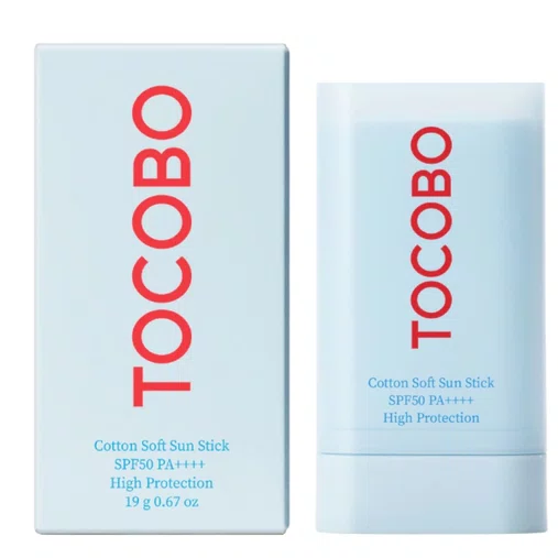 Protetor Solar Stick Cotton Soft SPF50 19g | Tocobo
