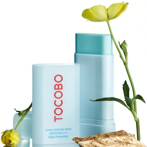Protetor Solar Stick Cotton Soft SPF50 19g | Tocobo
