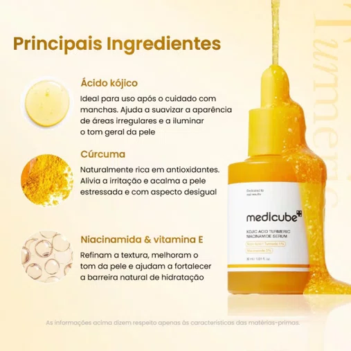 Sérum Facial Kojic Acid Turmeric Niacinamide 30ml | Medicube